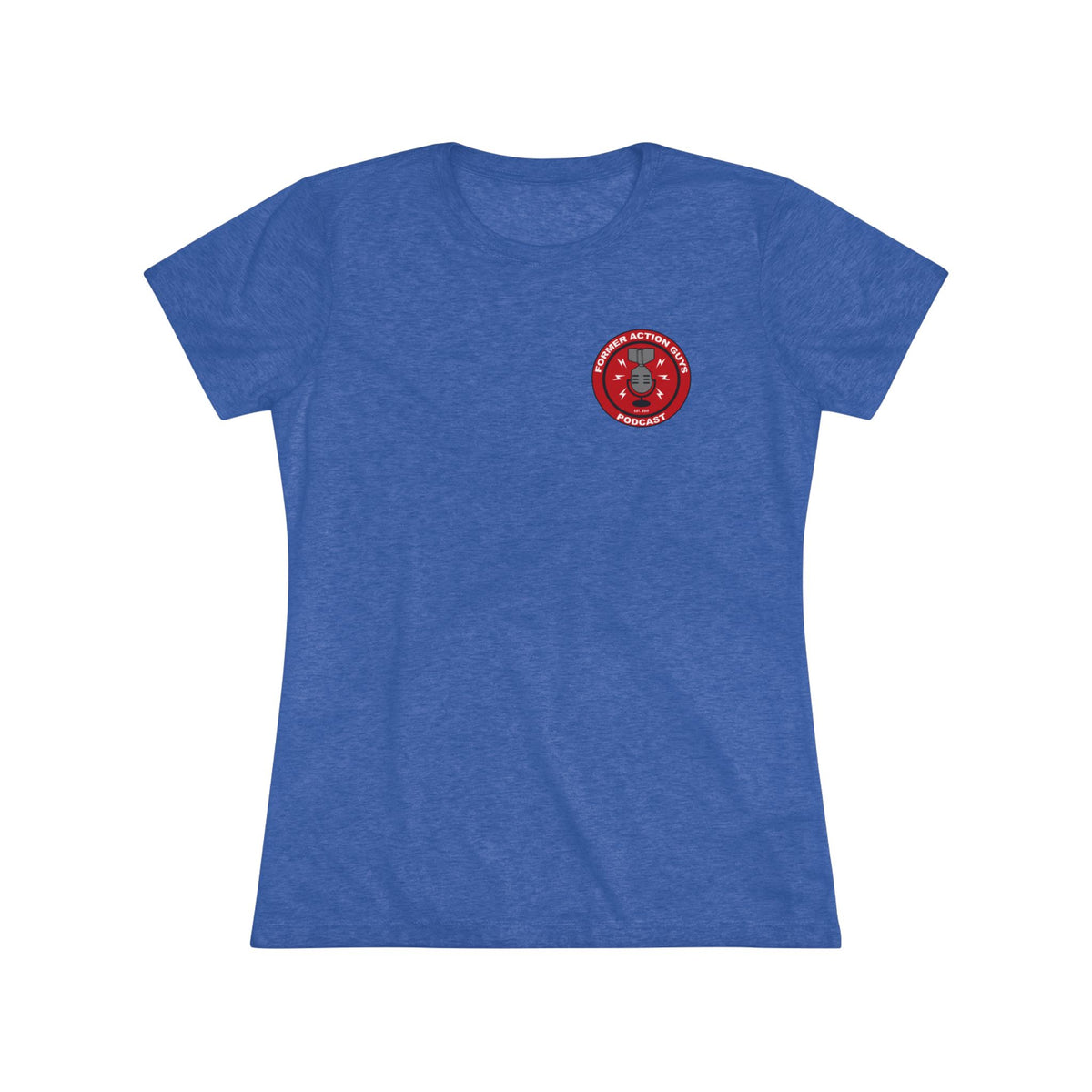 Women's Former Action Guys Podcast Athletic Tee