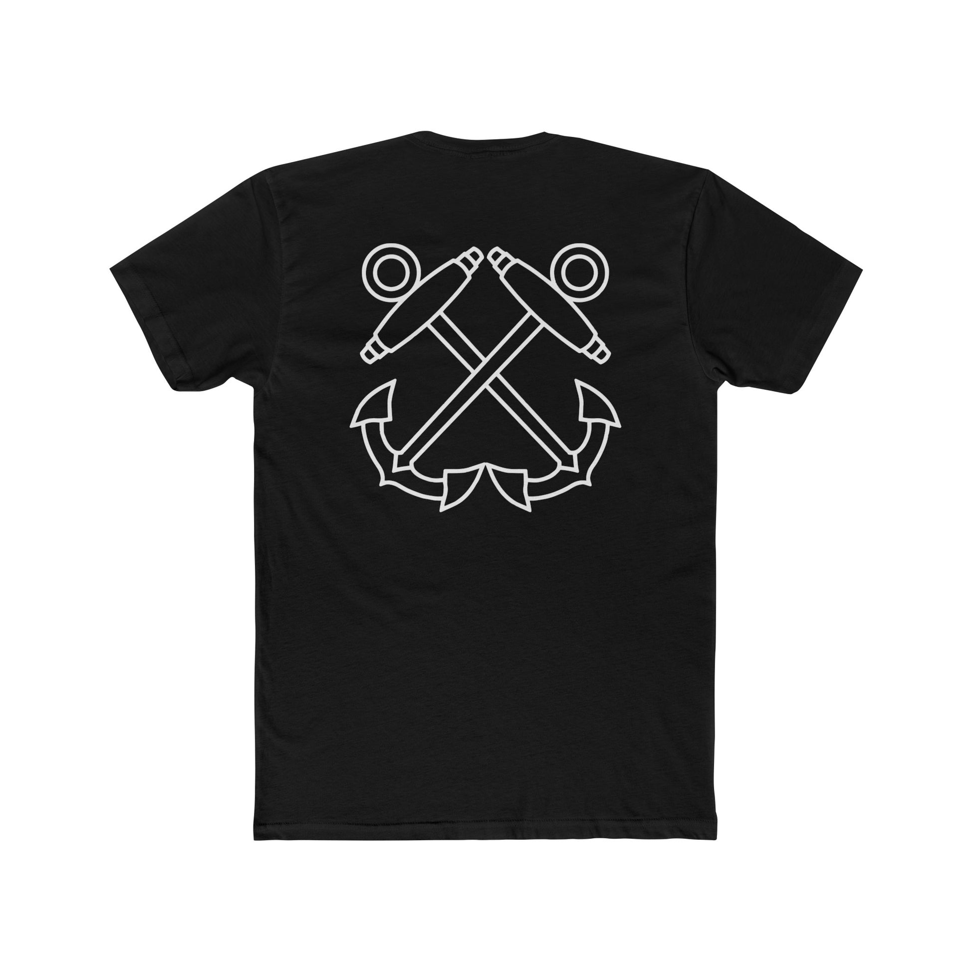 Black Boatswain's Mate Anchor T-shirt