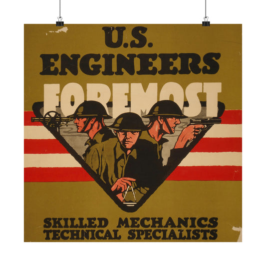 WWI Combat Engineer Recruiting Poster