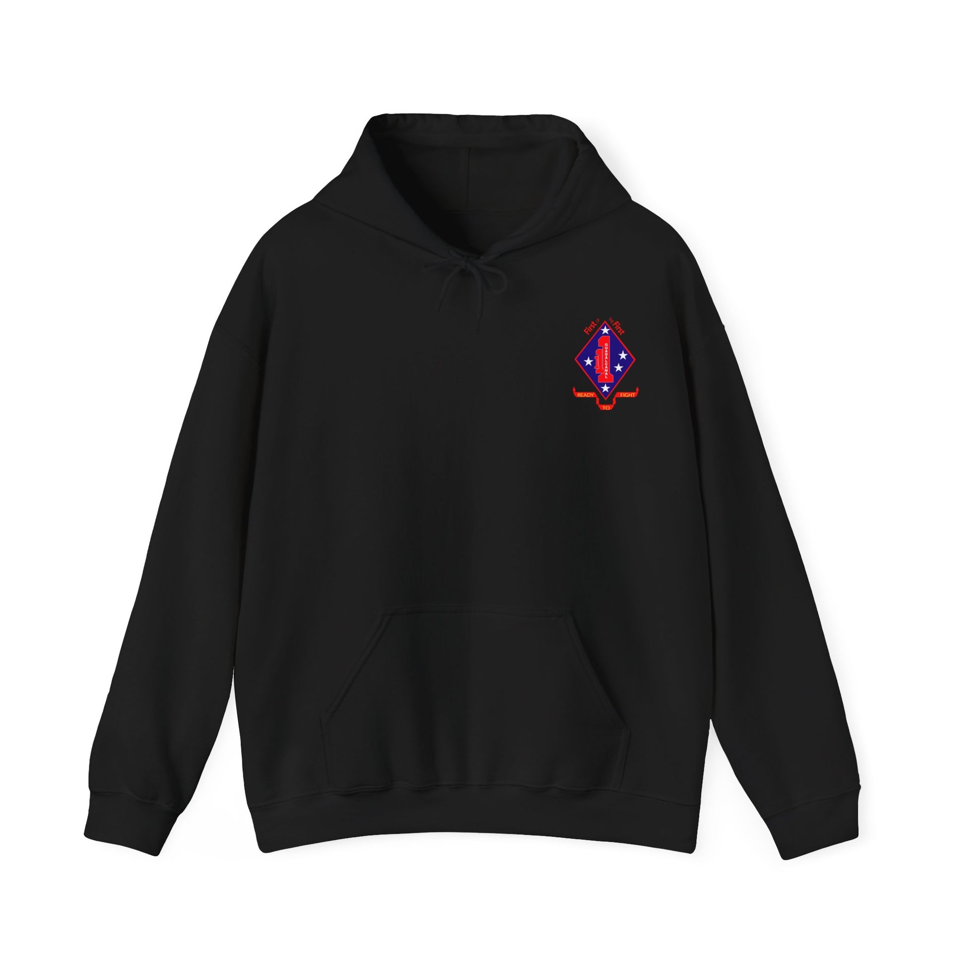 Black 1st Battalion 1st Marines Hoodie