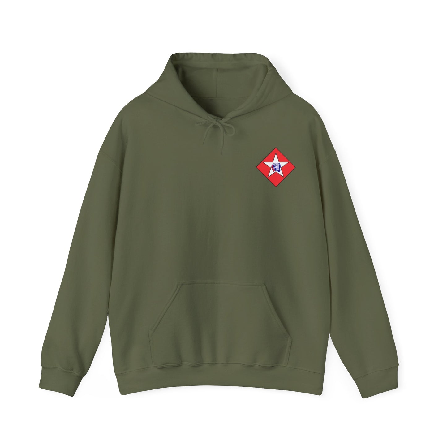 Military Green 1st Battalion 6th Marines Hoodie