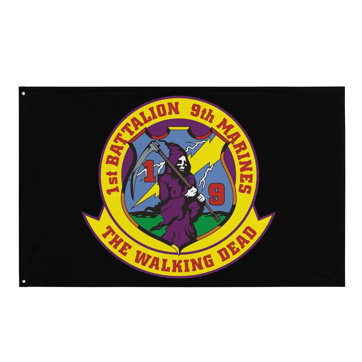 1st Battalion 9th Marines Walking Dead Flag