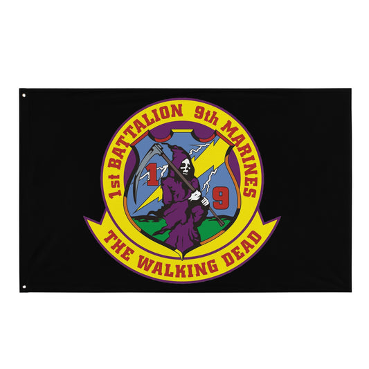 1st Battalion 9th Marines Walking Dead Flag