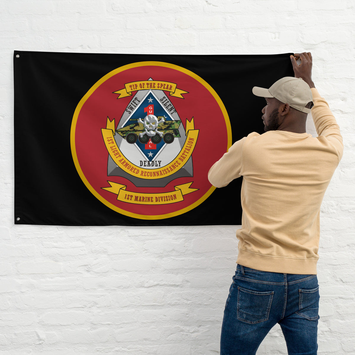 Flag For First R 1st Light Armored Reconnaissance Flag