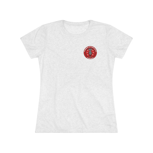 Women's Former Action Guys Podcast Athletic Tee