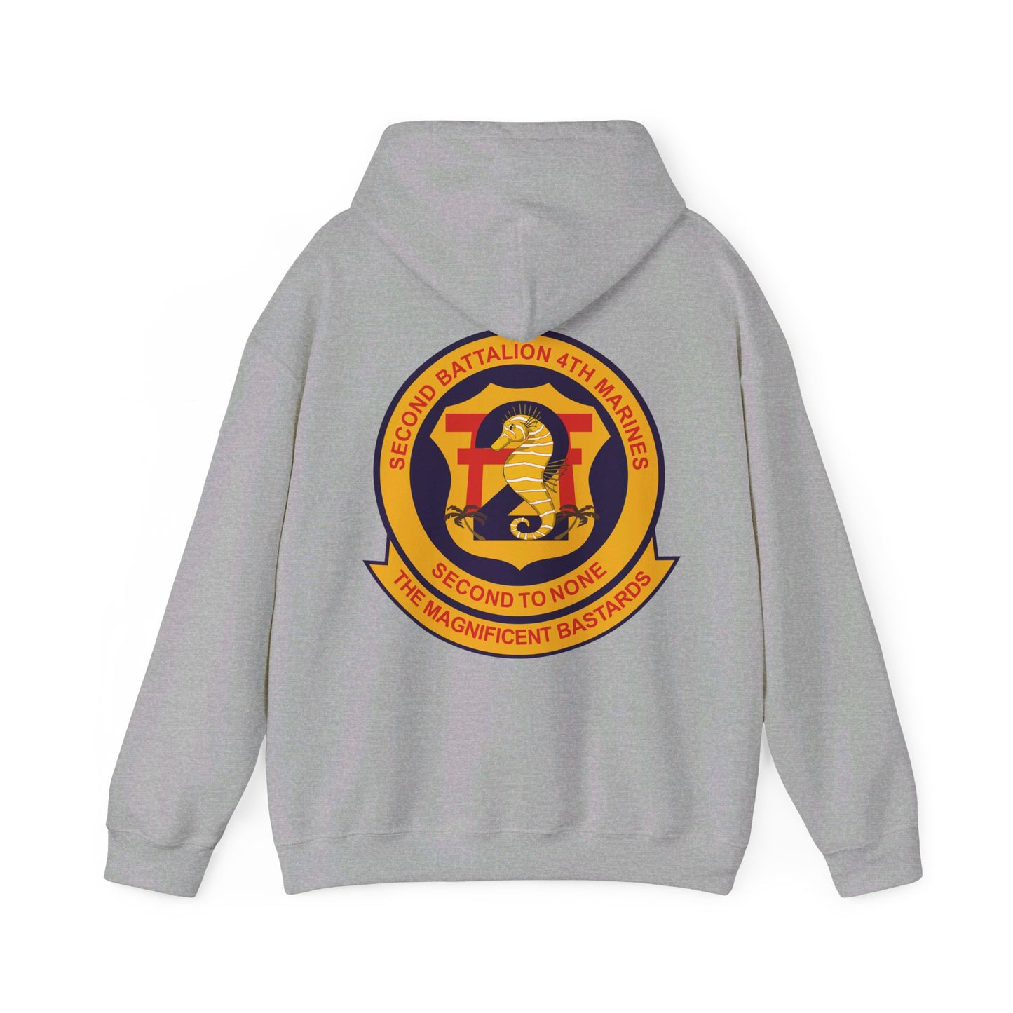 Grey 2nd Battalion 4th Marines Hoodie