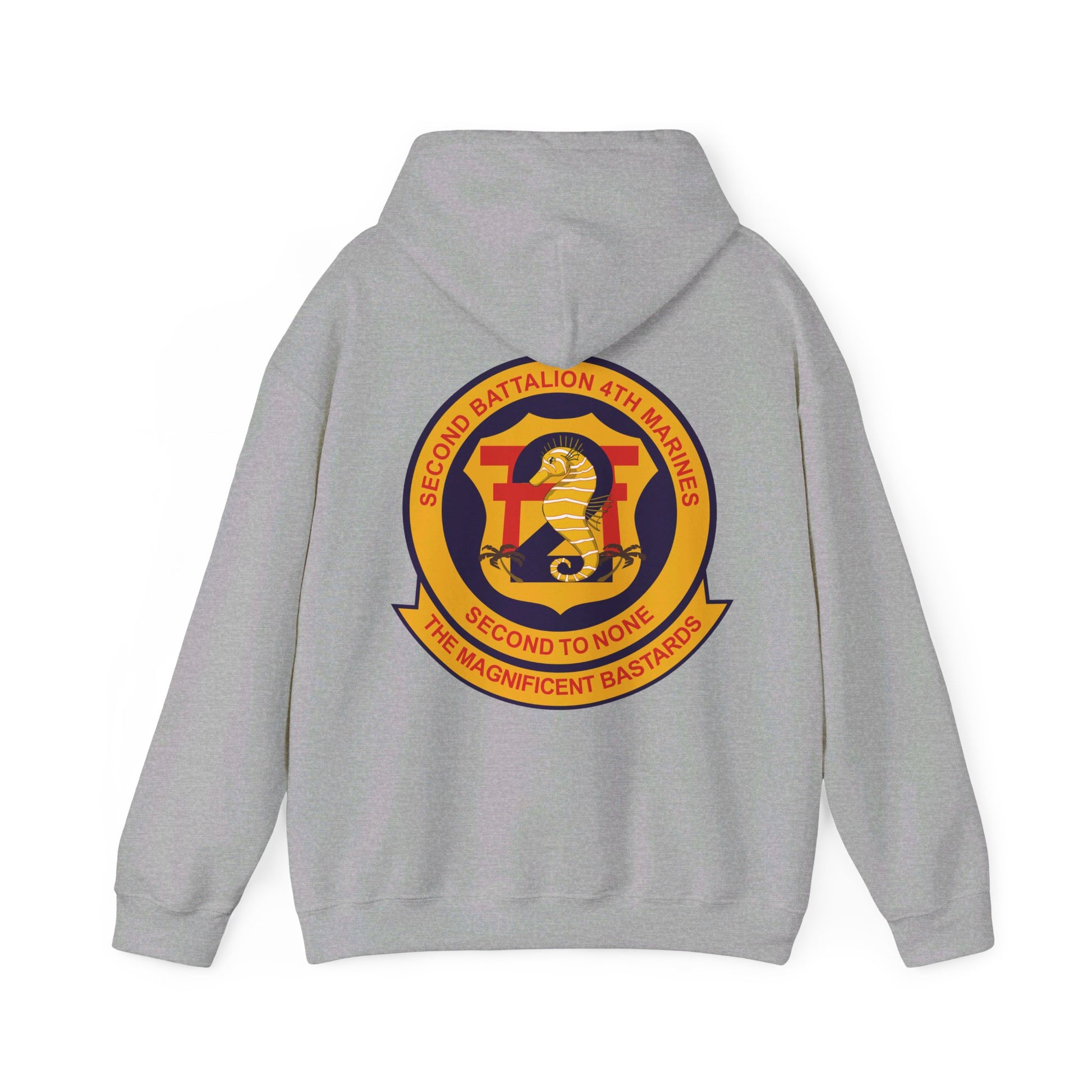 Grey 2nd Battalion 4th Marines Hoodie