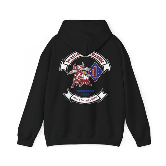 3rd Battalion 1st Marines Balls of the Corps Hoodie 