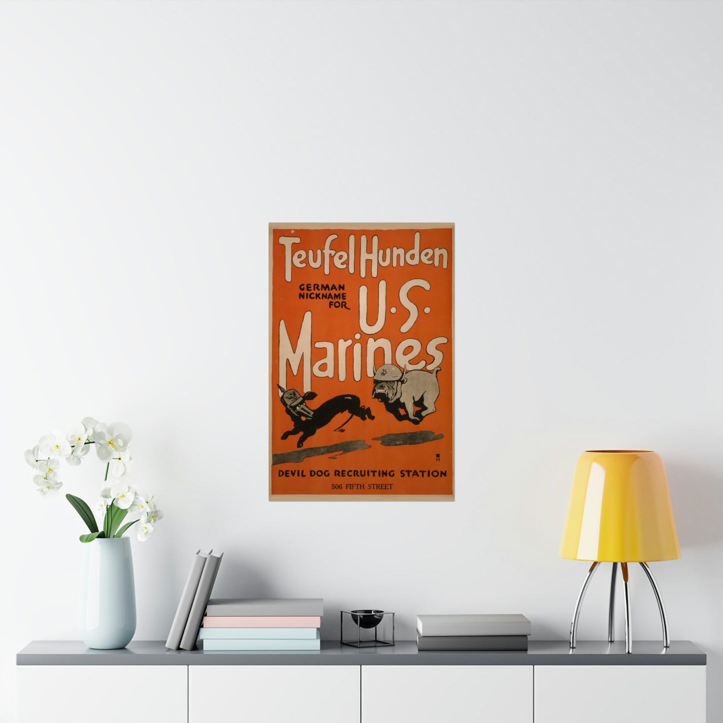 Marine Corps Teufel Hunden Poster