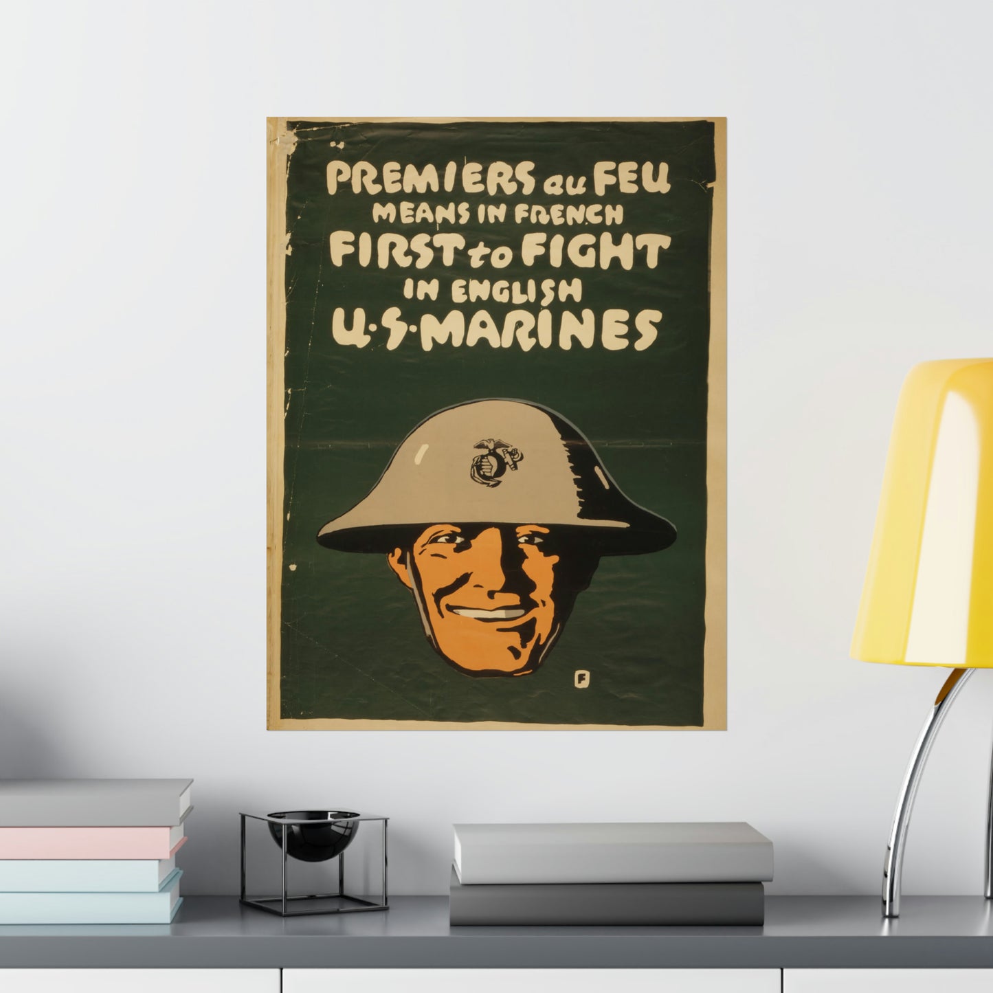 First to Fight WWI Marine Corps Recruiting Poster