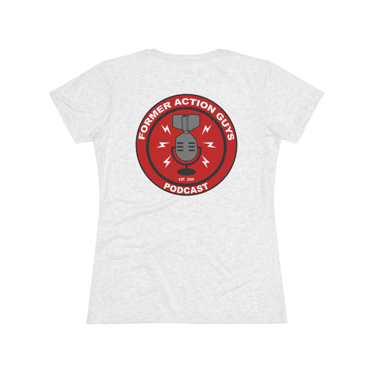 Women's Former Action Guys Podcast Athletic Tee