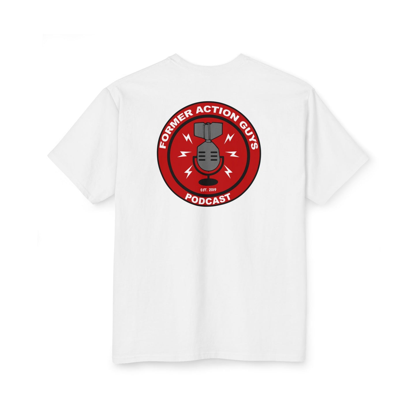 Former Action Guys Podcast Tall T-Shirt