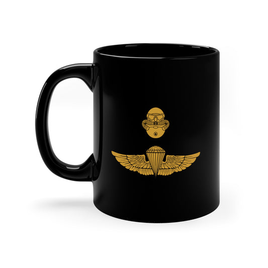 Combatant Diver and Gold Jump Wings Coffee Mug