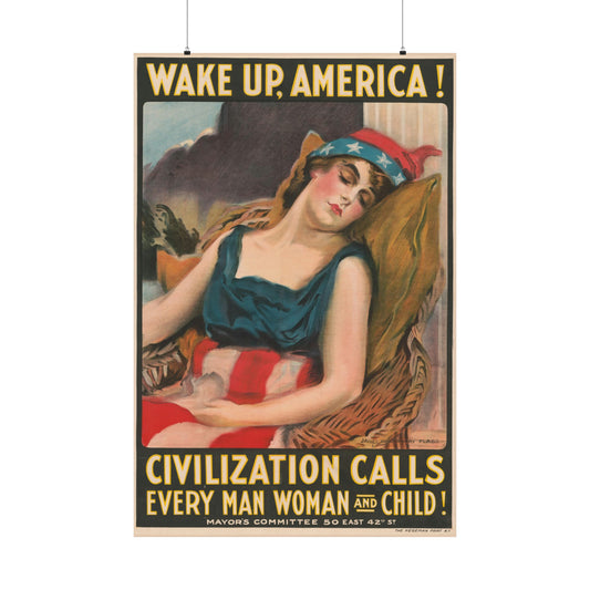 Wake Up America WWI Poster
