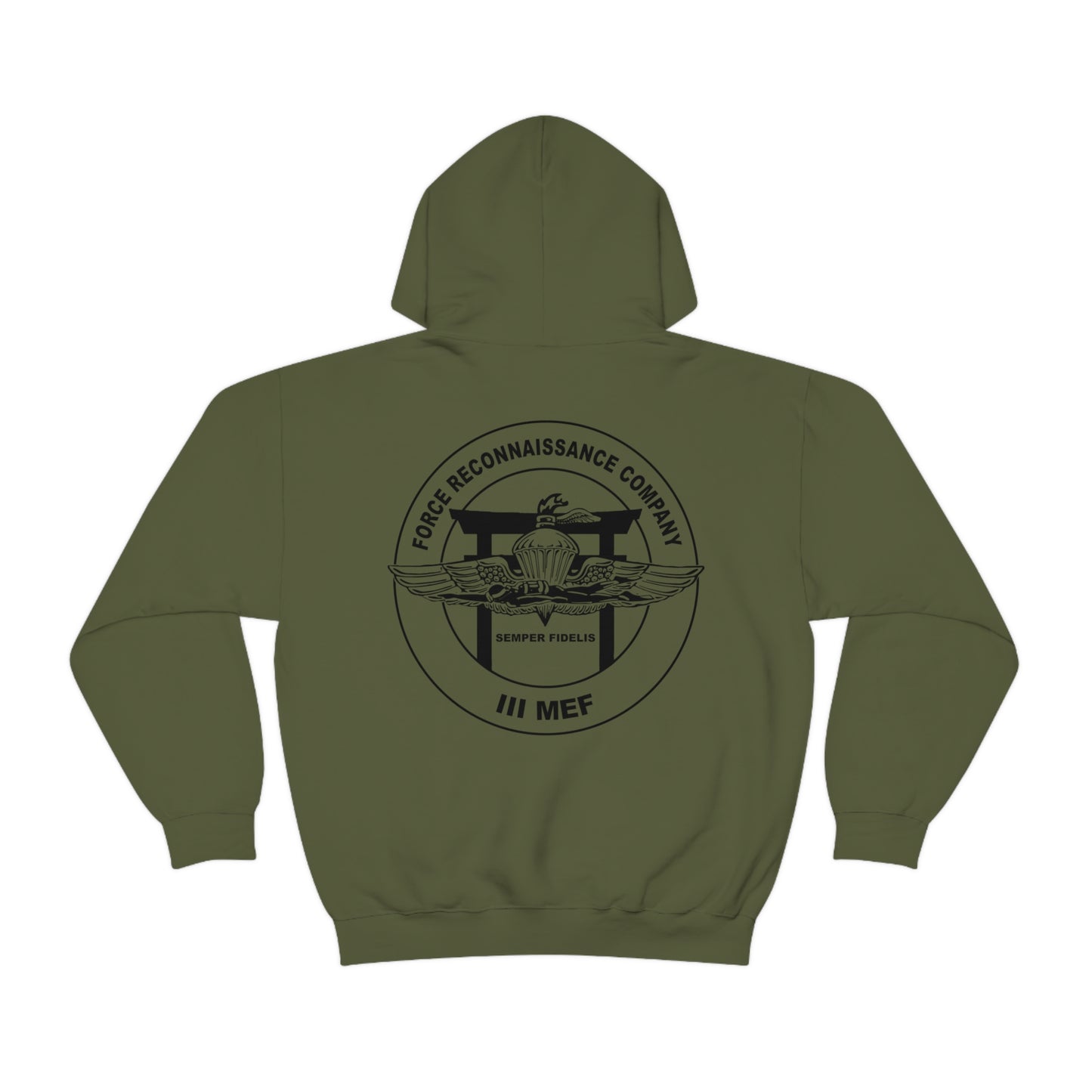 Military Green III MEF Force Recon Hoodie
