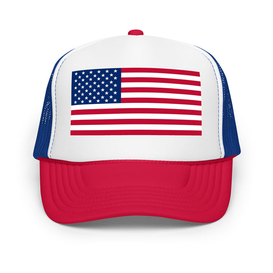 American Flag Trucker Hat