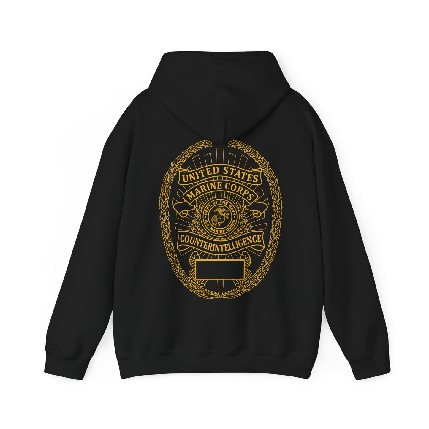 Black Marine Counterintelligence Hoodie