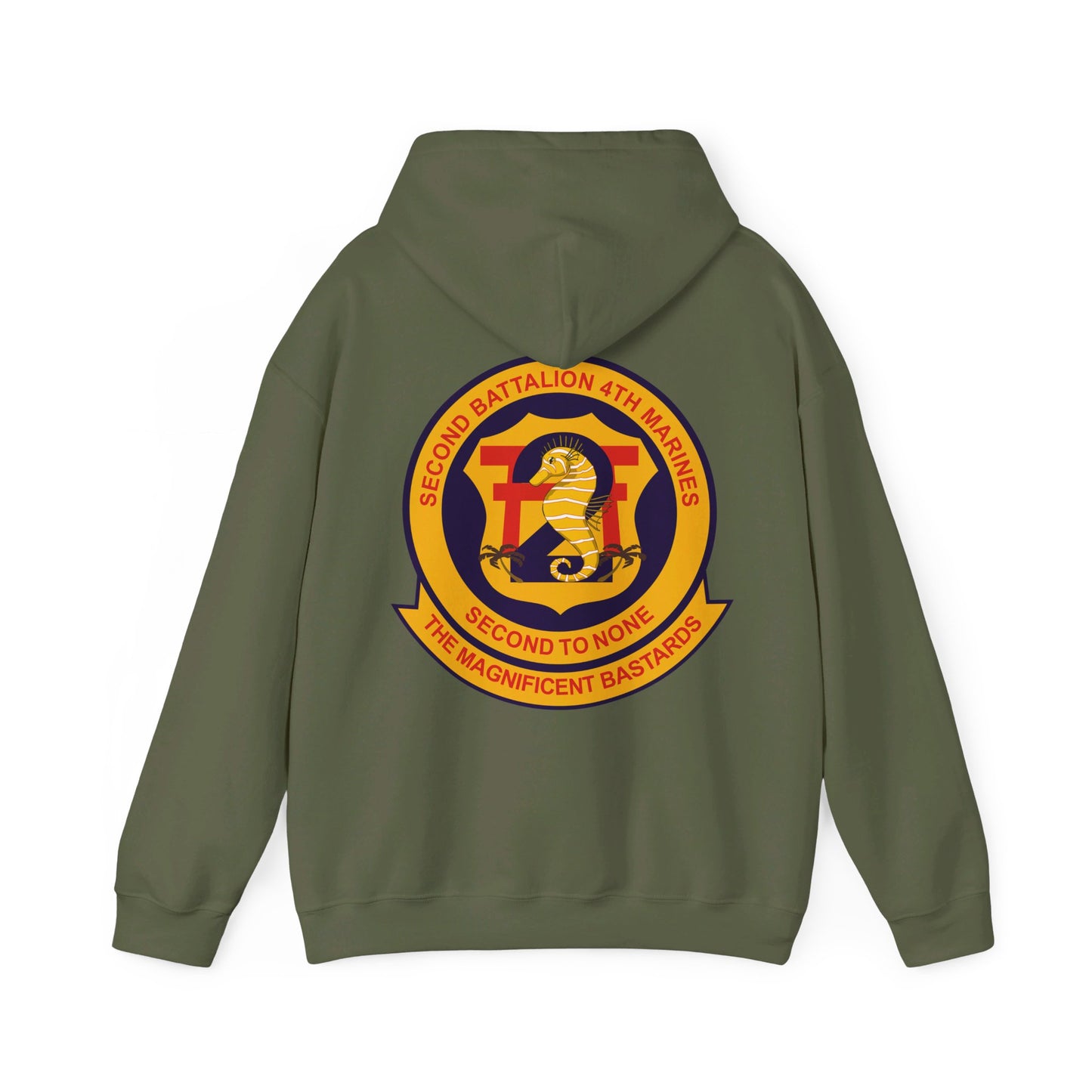 Military Green 2nd Battalion 4th Marines Hoodie