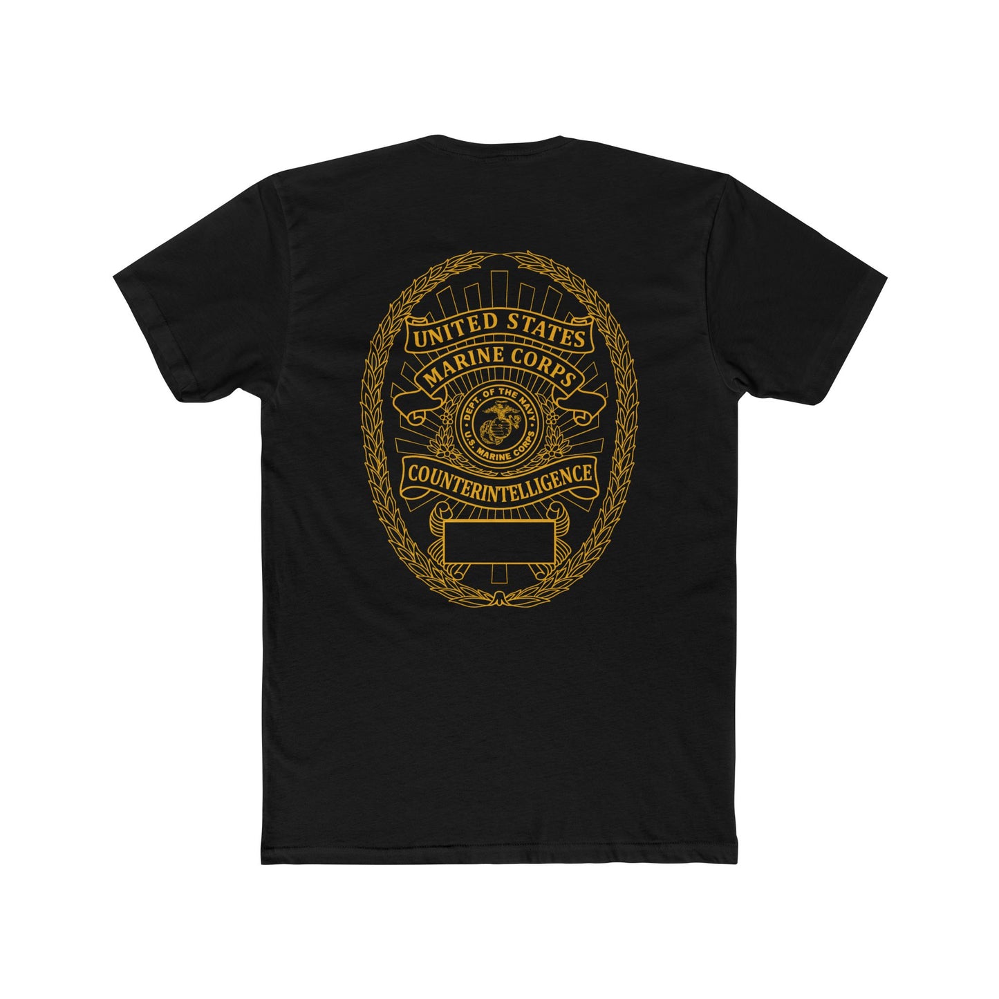 Black Marine Counterintelligence Tee