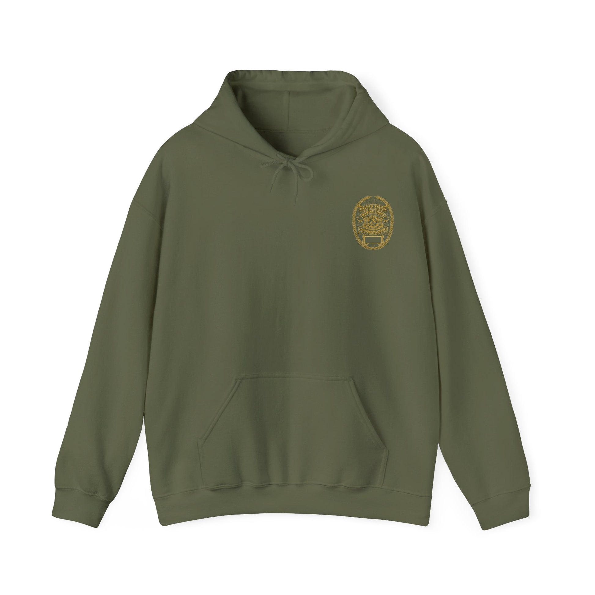 Military Green Marine Counterintelligence Hoodie