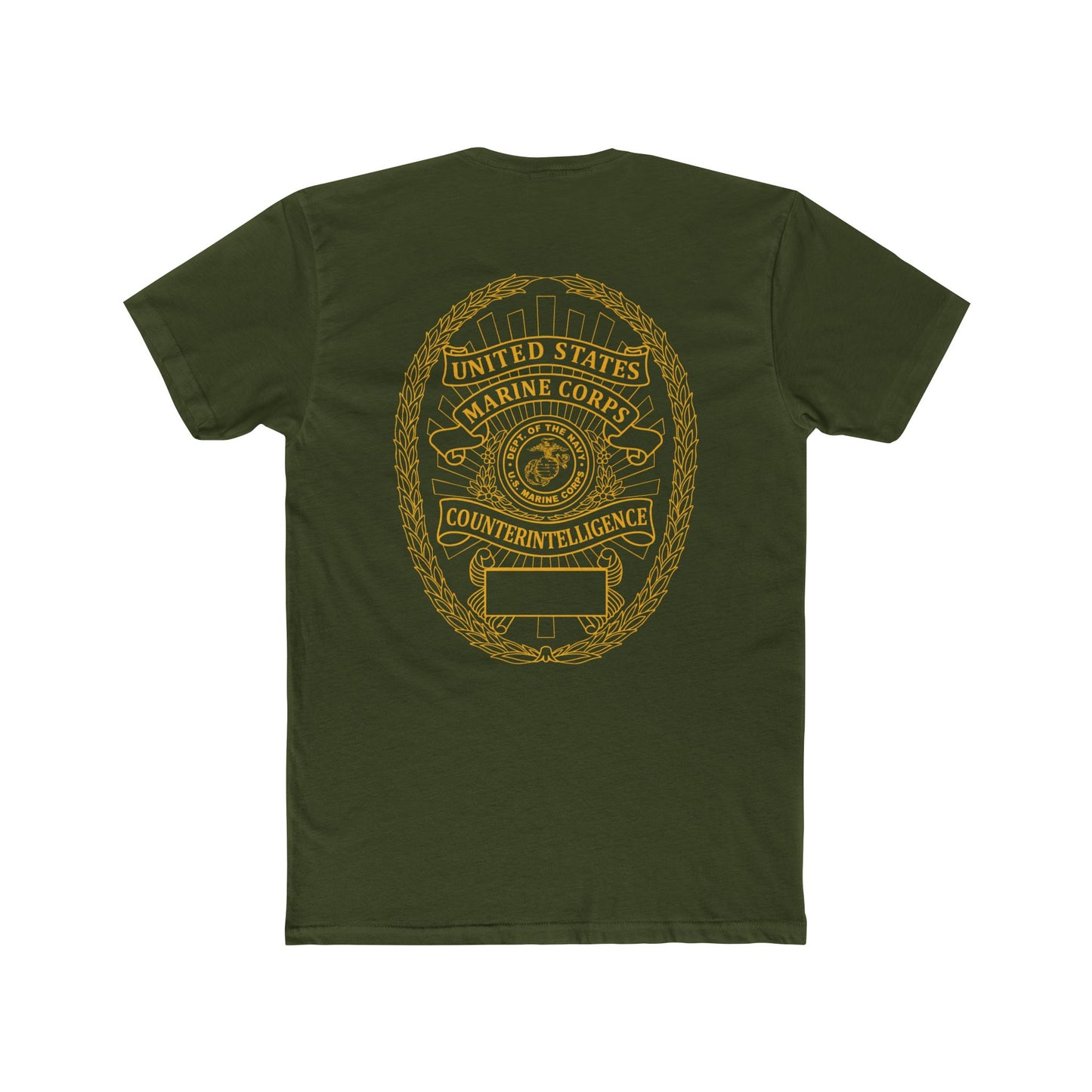 Military Green Marine Counterintelligence Tee