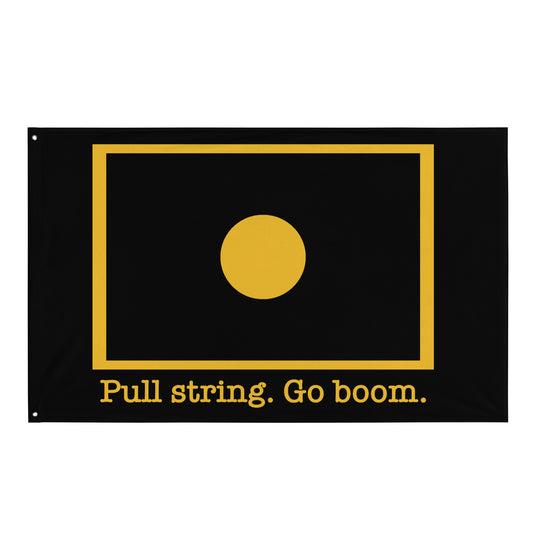 Artillery Pull String Go Boom Flag