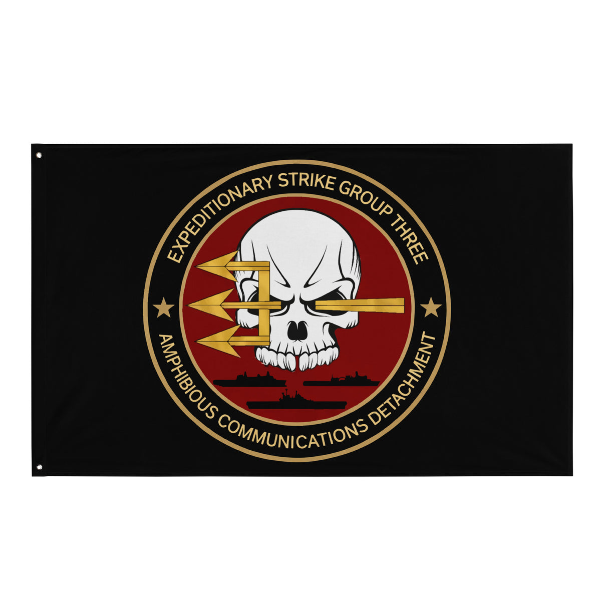 Comm Service Group Sign Expeditionary Strike Group Three Comm Det Flag