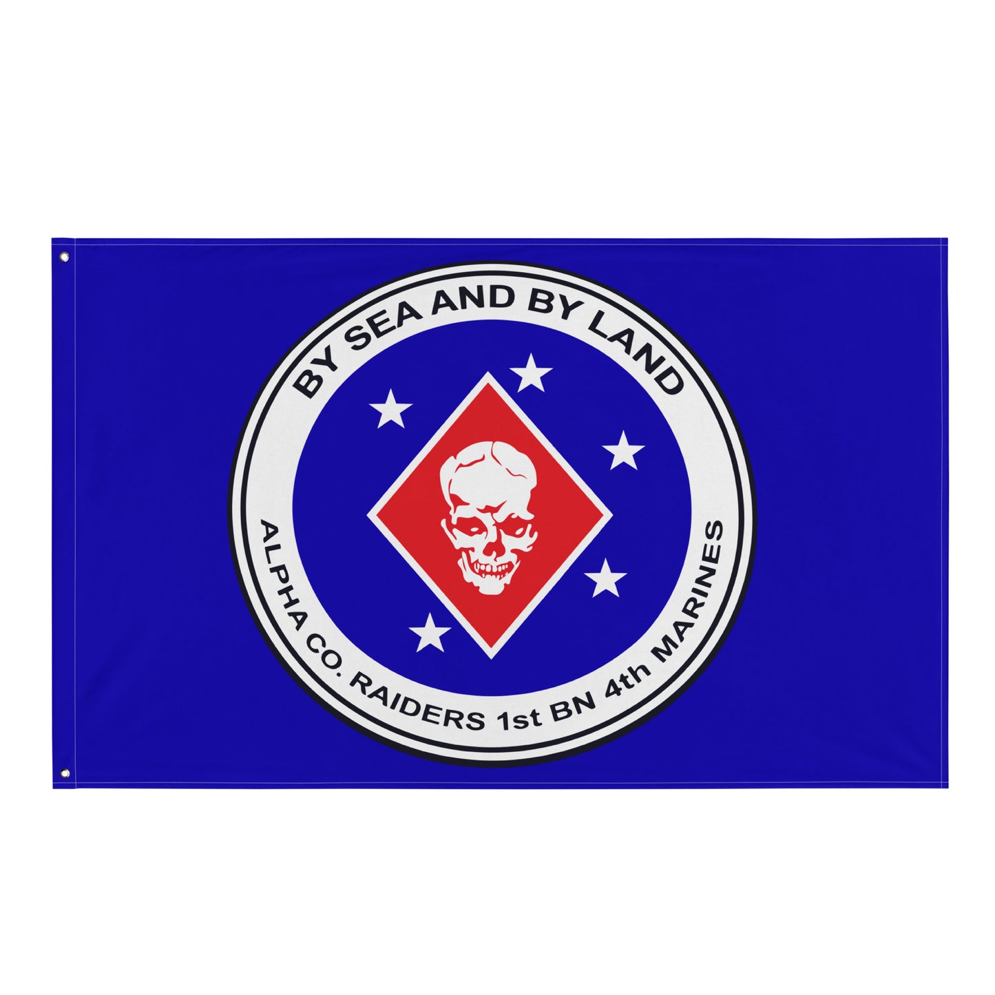 1st Battalion 4th Marines Alpha Raiders Flag