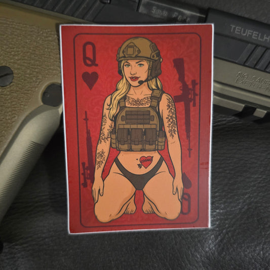 Queen of Hearts Sticker