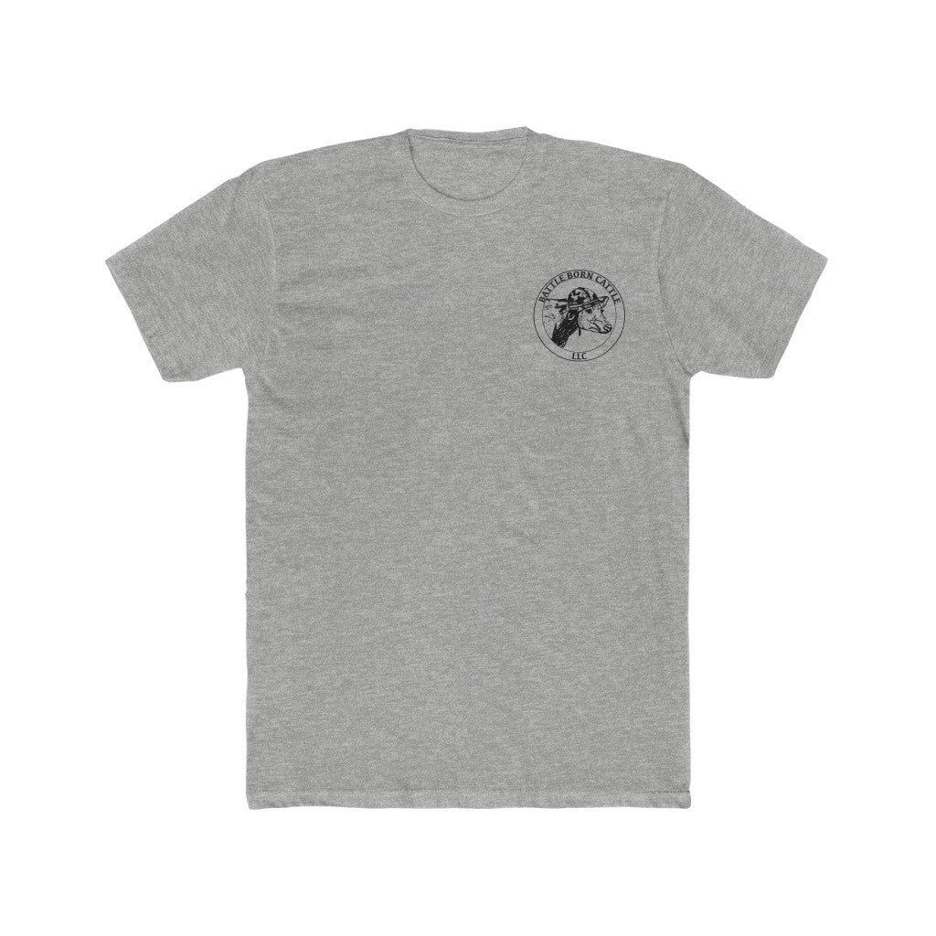 Grey Battle Born Cattle Tee