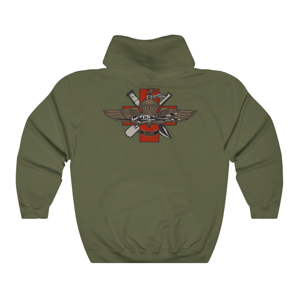 Military Green 3rd Recon Battalion SARC Hoodie Back