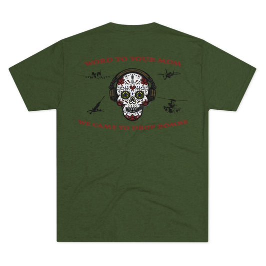 2nd Mar Div Sugar Skull Athletic Tee