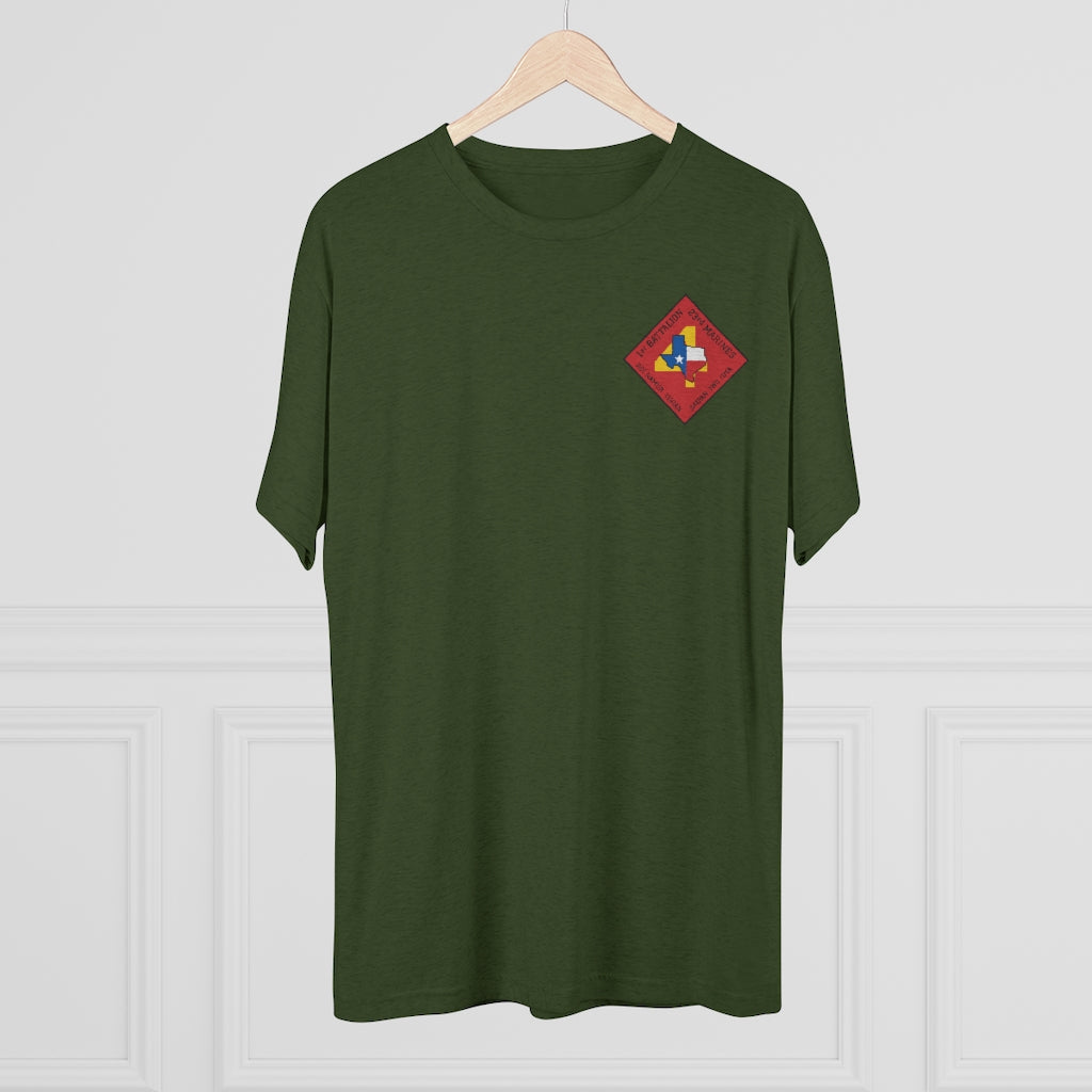 Military Green 1st Battalion 23rd Marines Athletic Tee