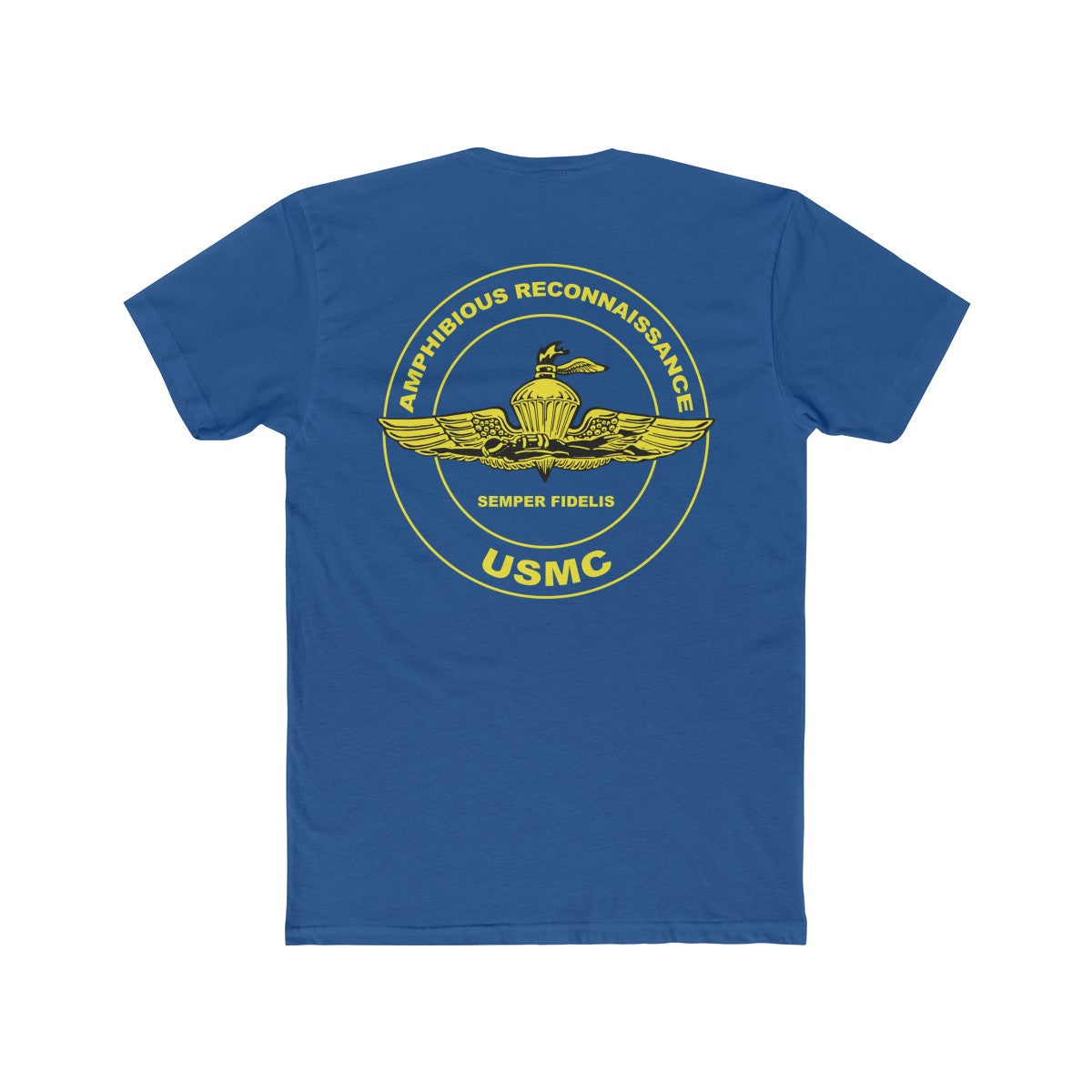 Blue 3rd Recon Battalion Tee Back