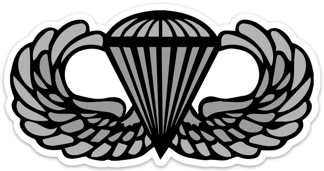 Parachutist Badge Sticker