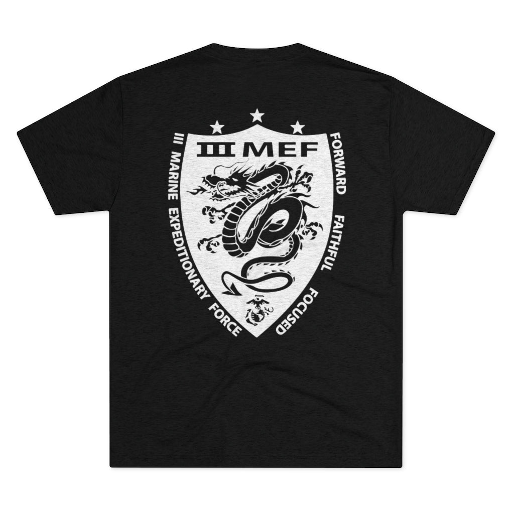 Black and White 3d Marine Expeditionary Force FECC Athletic Shirt