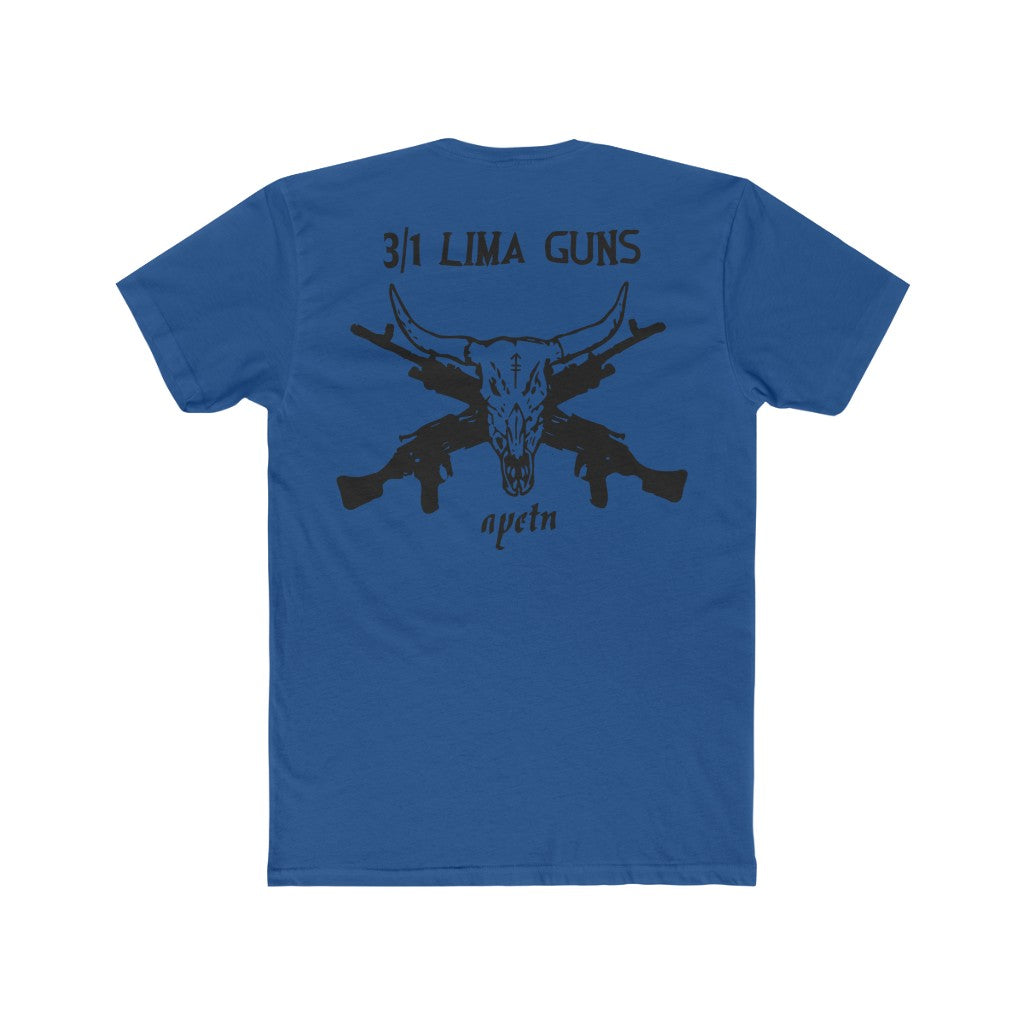 Blue 3/1 Lima Guns Tee Back