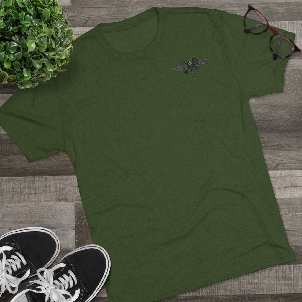 Green 1st Marine Special Operations Intel Company Tri-Blend Tee