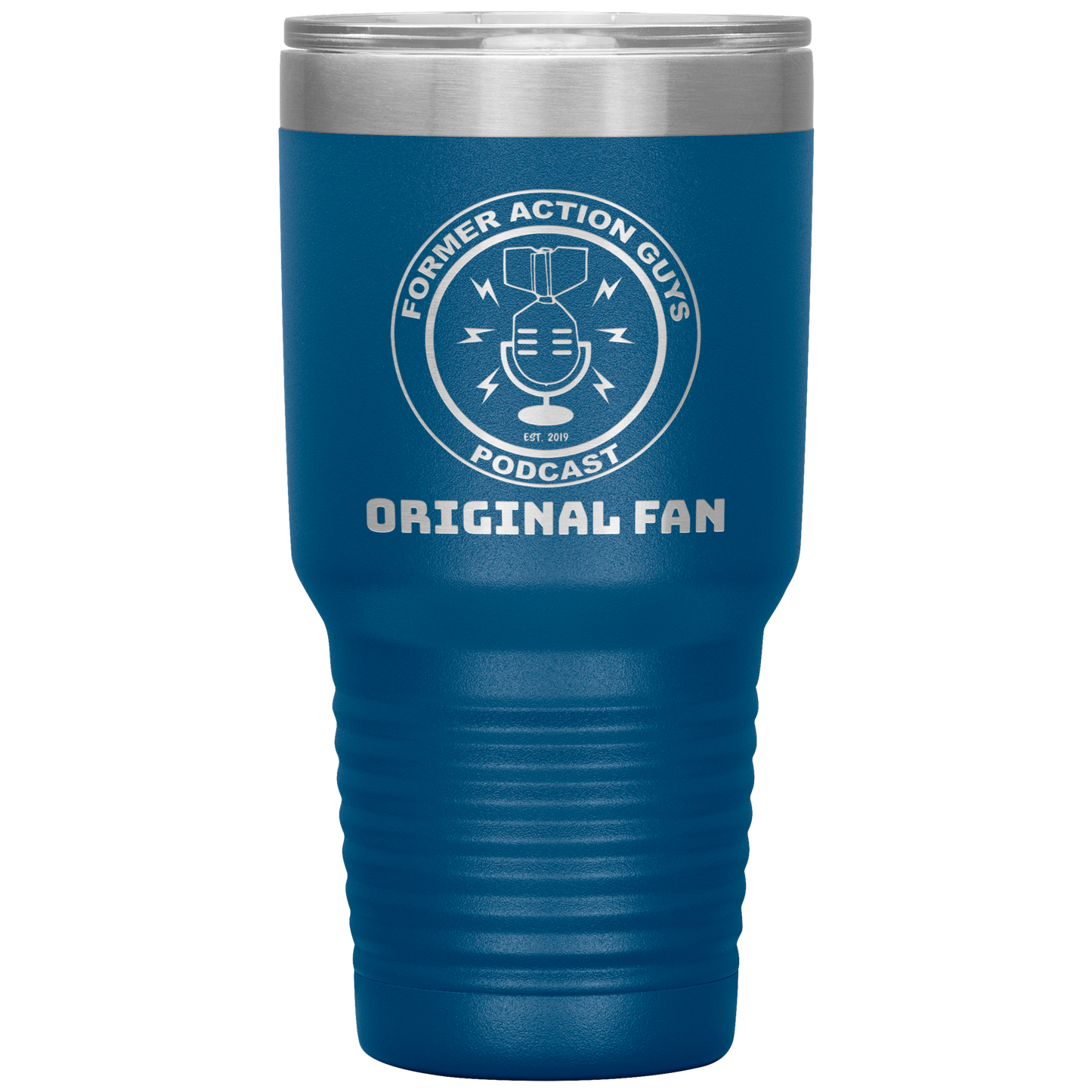 Former Action Guys Podcast Limited Edition Tumbler